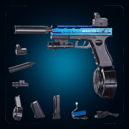HydroBlitz G17 – Pistola a Gel Elettrica con 10.000 Pallini e Occhiali - | HydroBlitz