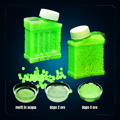 Pallini Gel Luminescenti HydroBlitz 7 - 8mm – Glow in the Dark, Sicuri e Divertenti al Buio. - | HydroBlitz